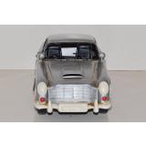 Nostalgisches handgefertigtes Blechmodell Aston Martin 007 Silber Deko