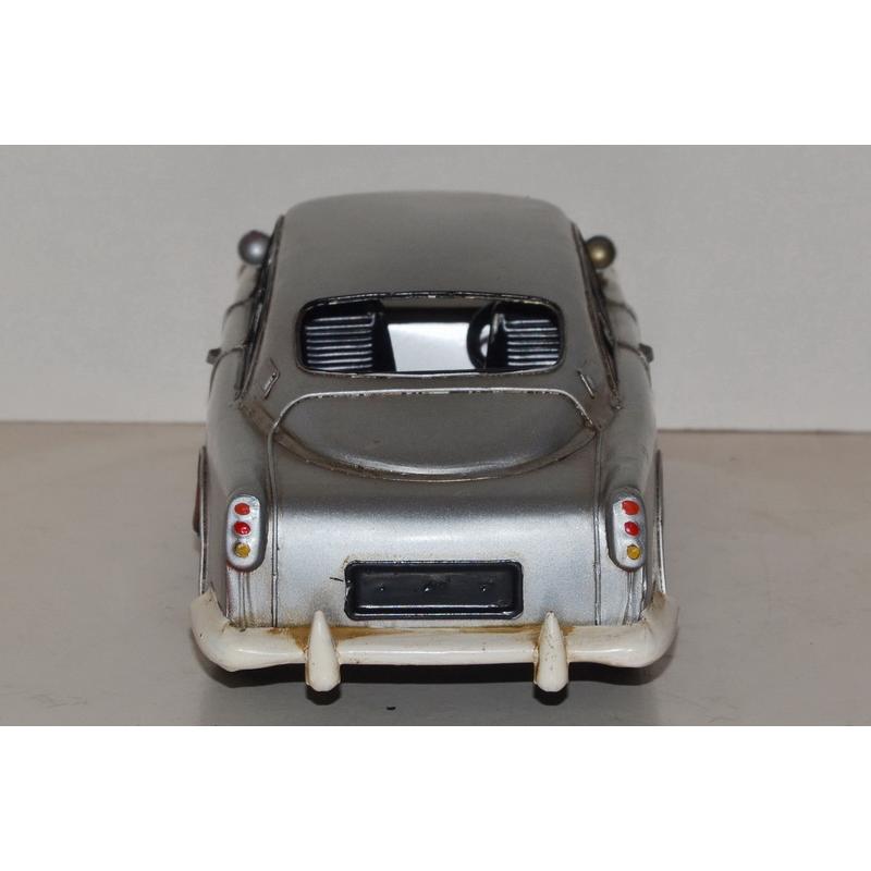 Nostalgisches handgefertigtes Blechmodell Aston Martin 007 Silber Deko
