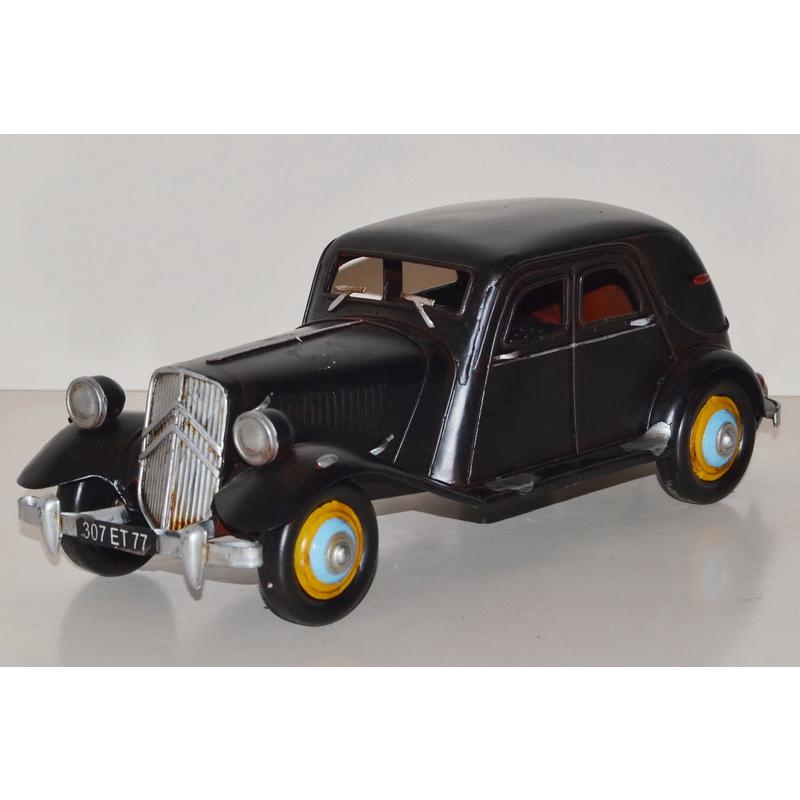 Nostalgisches Citroën Blechmodell Gangster-Limousine handgefertigt 30 cm