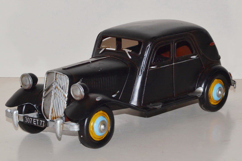 Nostalgisches Citroën Blechmodell Gangster-Limousine handgefertigt 30 cm