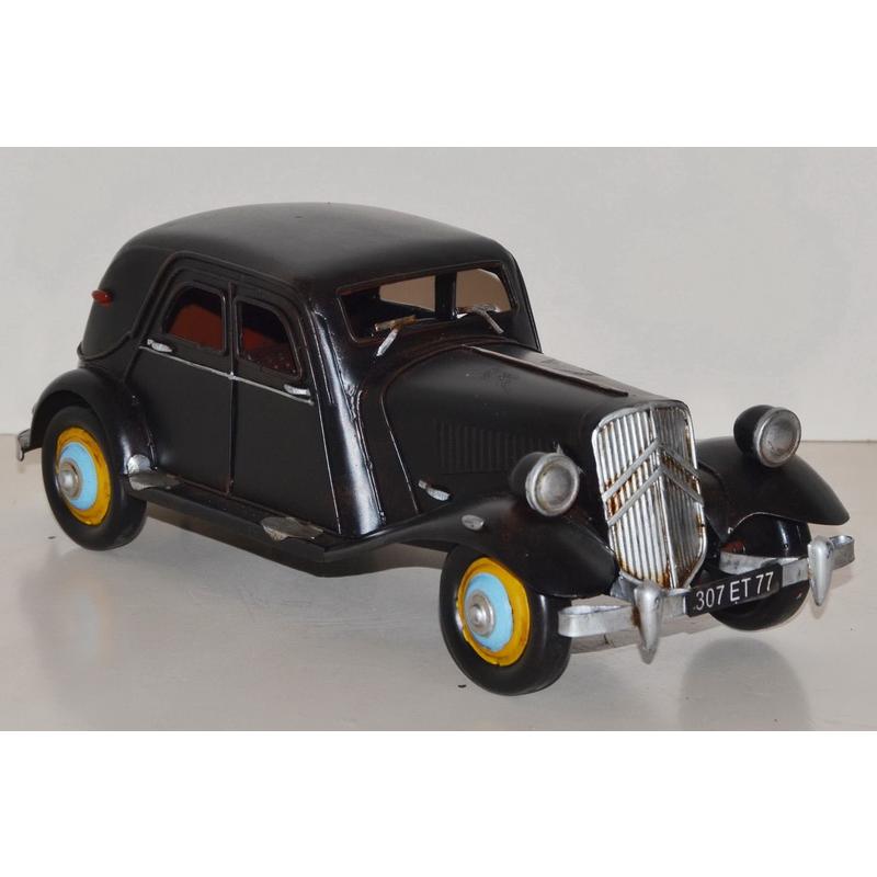 Nostalgisches Citroën Blechmodell Gangster-Limousine handgefertigt 30 cm