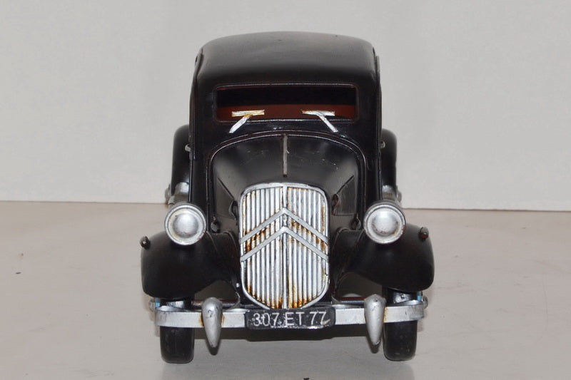 Nostalgisches Citroën Blechmodell Gangster-Limousine handgefertigt 30 cm