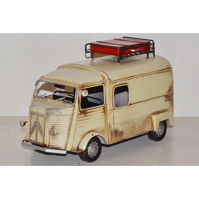 Nostalgisches Blechmodell Citroën Typ H Kastenwagen Handarbeit 34 cm