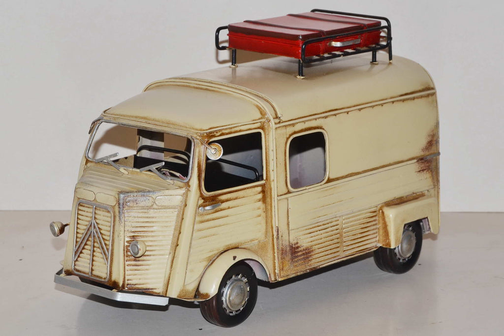 Nostalgisches Blechmodell Citroën Typ H Kastenwagen Handarbeit 34 cm