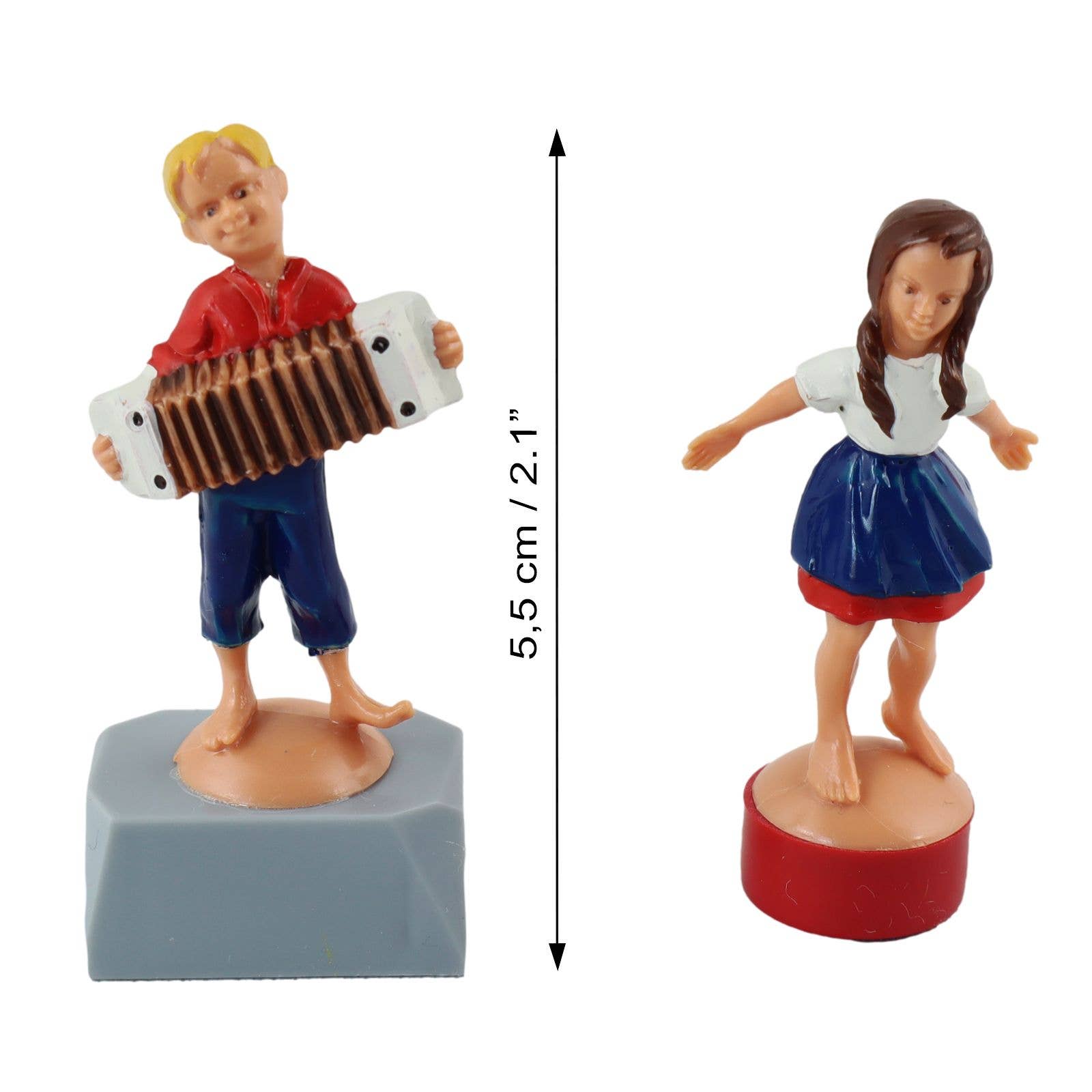 Magnetic Dance Doll Set — Retro Musician and Dancing Figurine